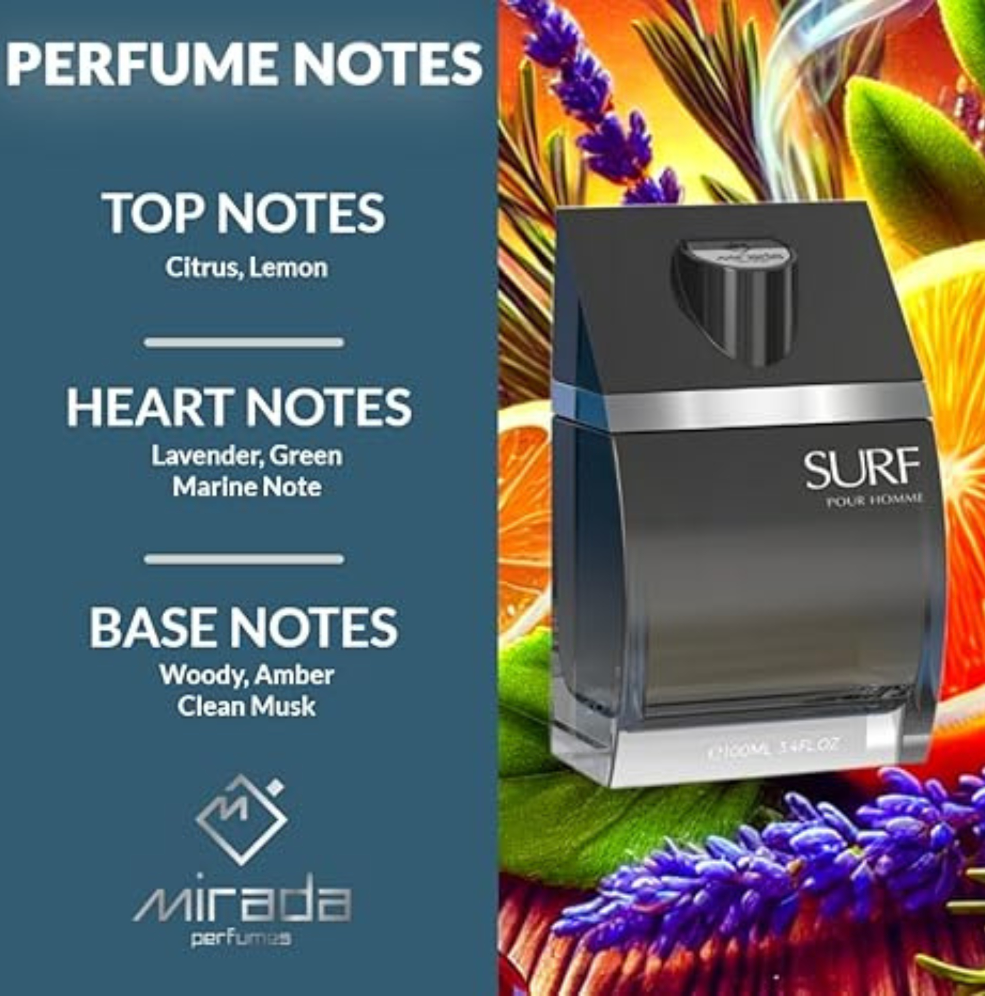 MIRADA - SURF POUR HOMME 100ML& 3.4FL.OZ