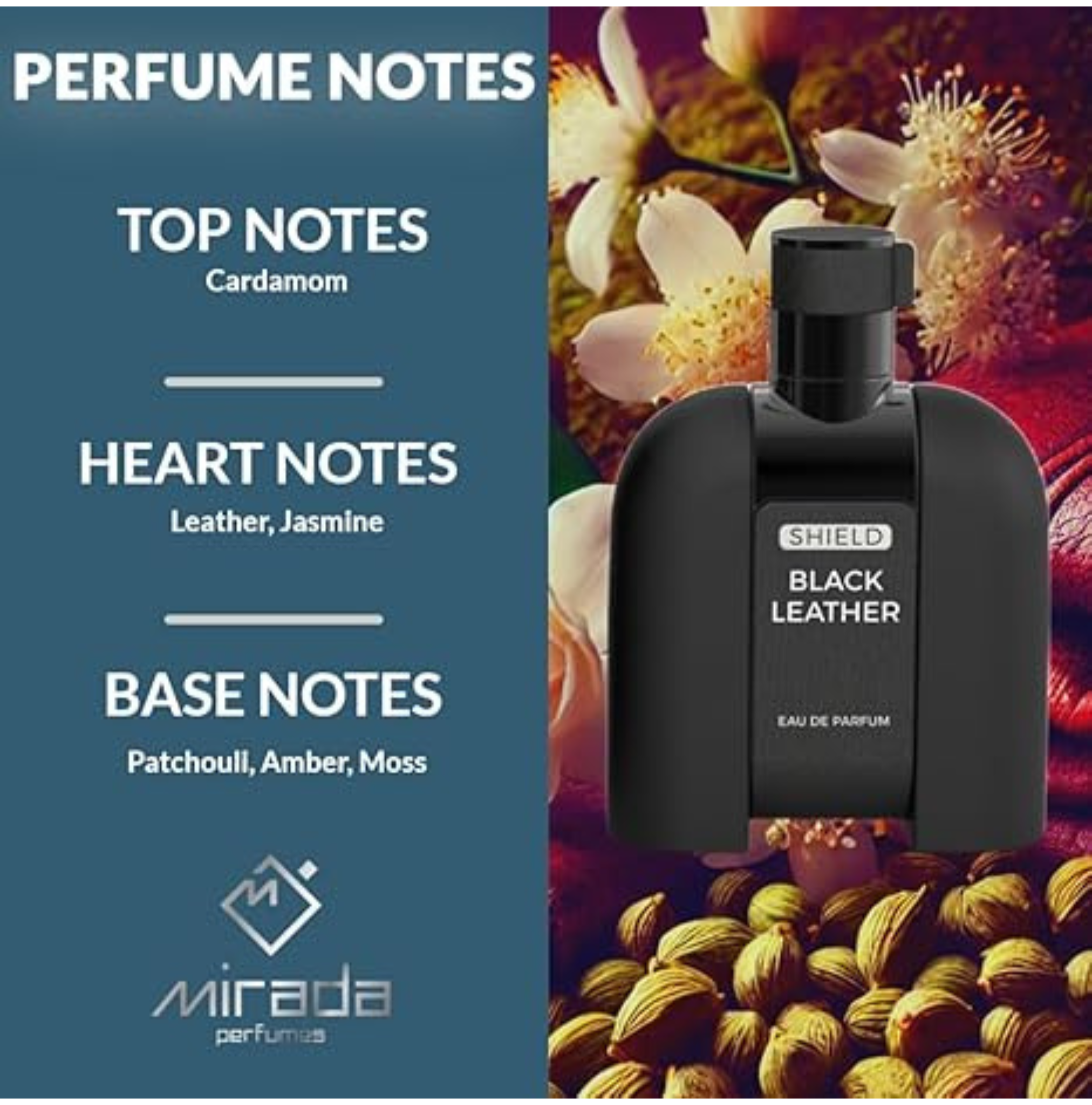 MIRADA - SHIELD BLACK LEATHER 100ML & 3.4FL.OZ
