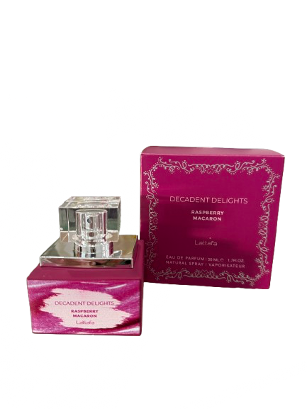 LATAFFA -  DECADENT DELIGHTS RASBERRY & MACARON 50ML & 1.7 FL.OZ