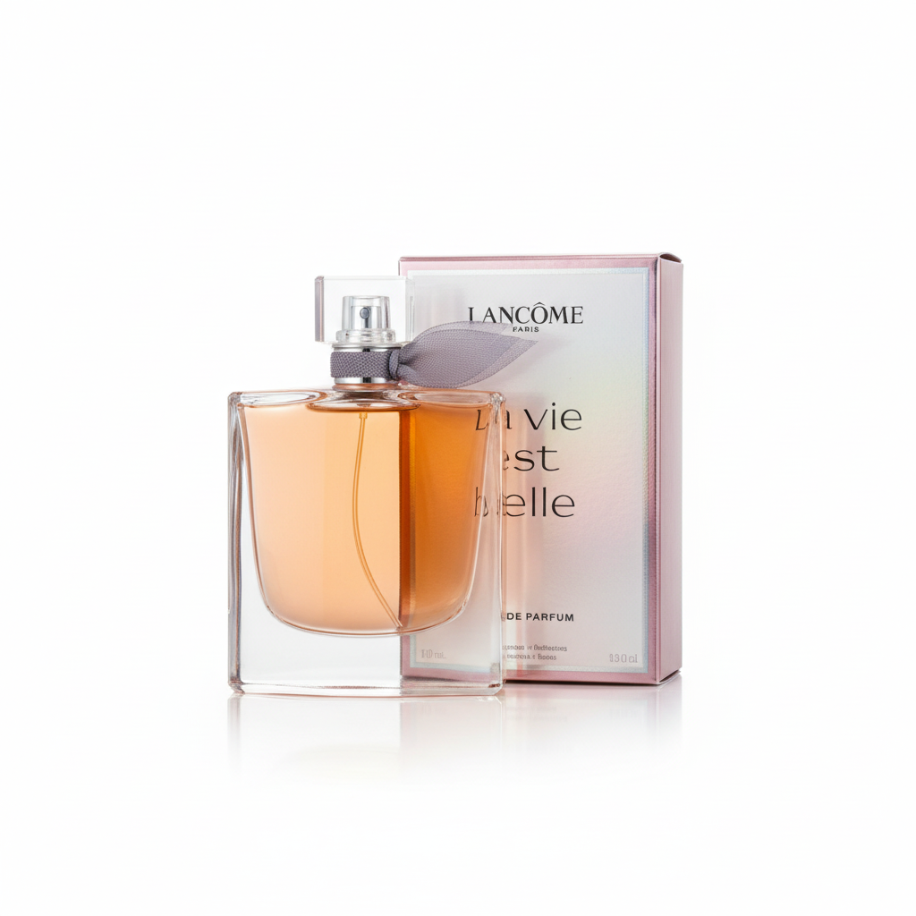 La Vie Est Belle de Lancôme 100 ml sobre fondo blanco profesional